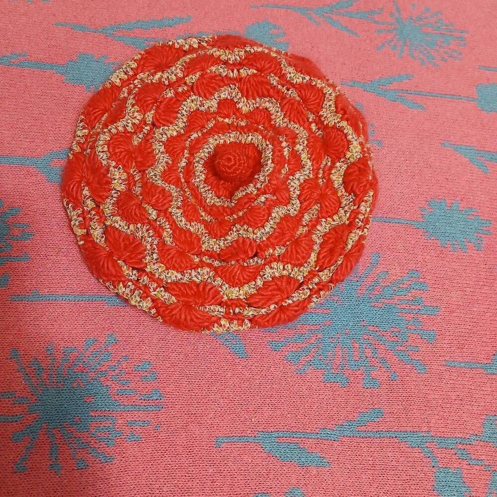 Kangol womens pink coral beret wool winter hat